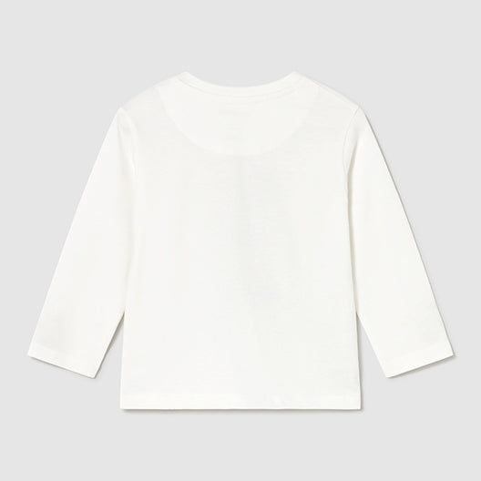 Mayoral L/s shirt bear Cream 2058