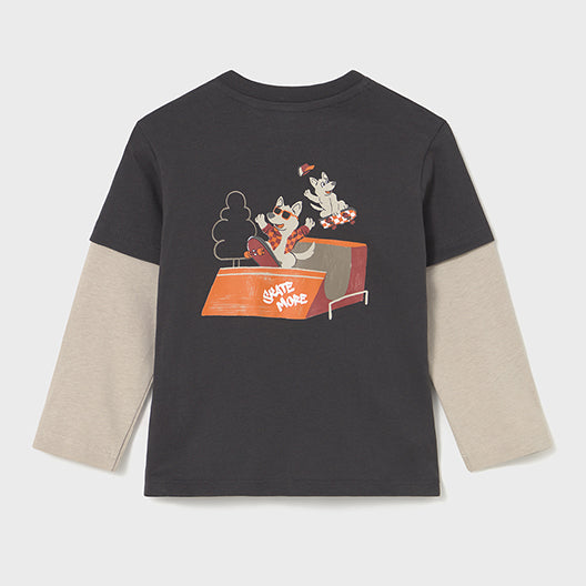 Mayoral Layered t-shirt Shadow 2062