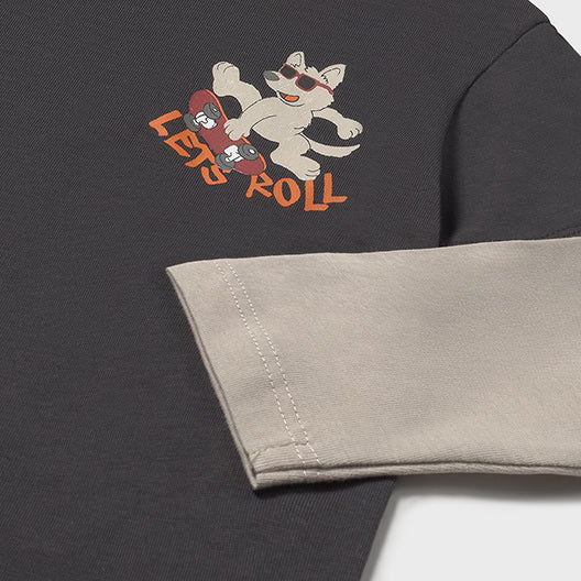 Mayoral Layered t-shirt Shadow 2062