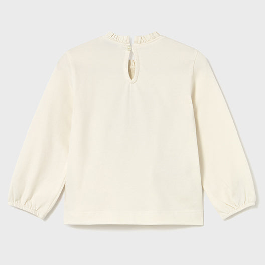 Mayoral L/s shirt dress Cream 2075