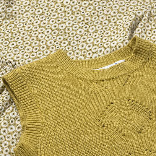 Mayoral Knitted vest dress Oil 2913