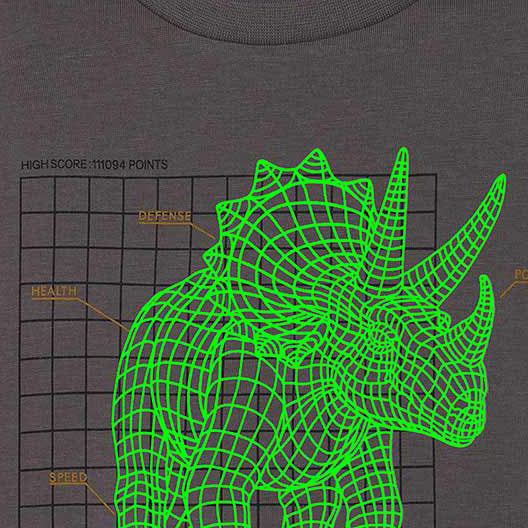 Mayoral L/s t-shirt glow in the dark Grey 4088
