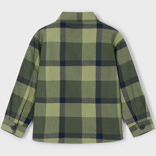 Mayoral Checked overshirt Olive 4123