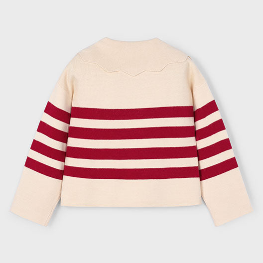 Mayoral Sripes sweater Almond 4301t