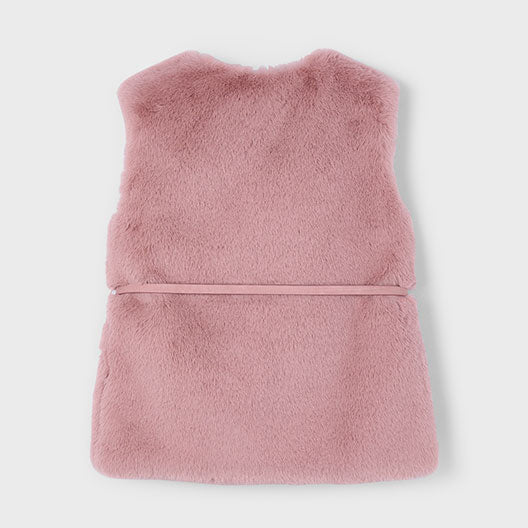 Mayoral Fur vest with belt Makeup 4315