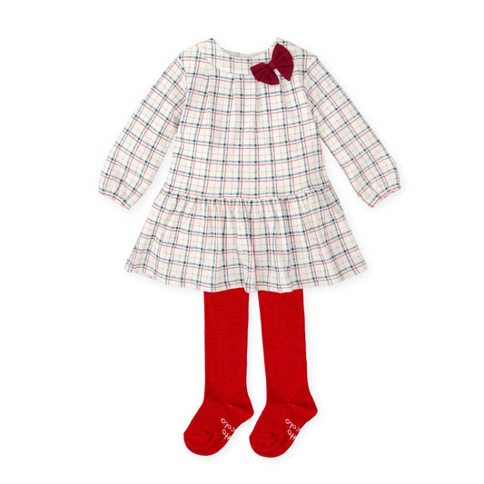tutto piccolo Off White Dress & Tights 2287W25