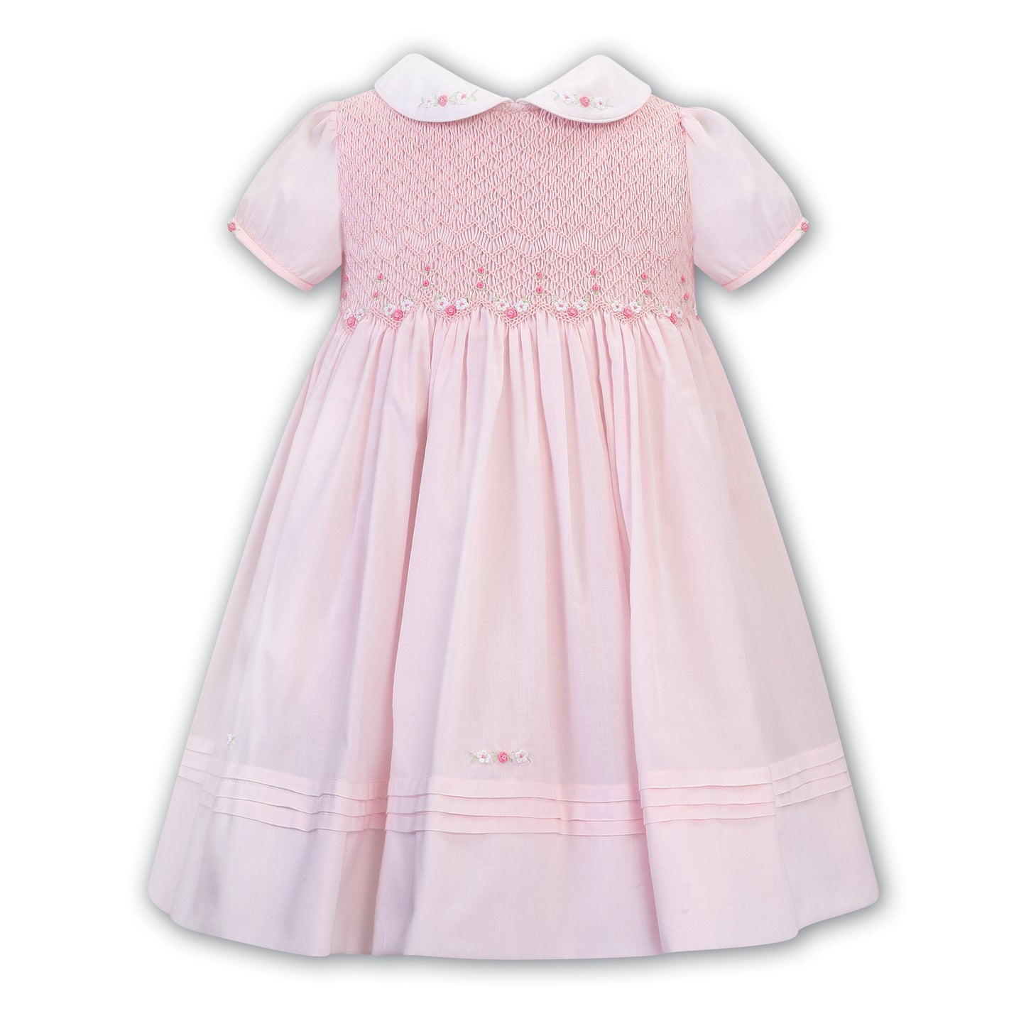 Sarah Louise Girls Pink Short Sleeve Dress C7501YS