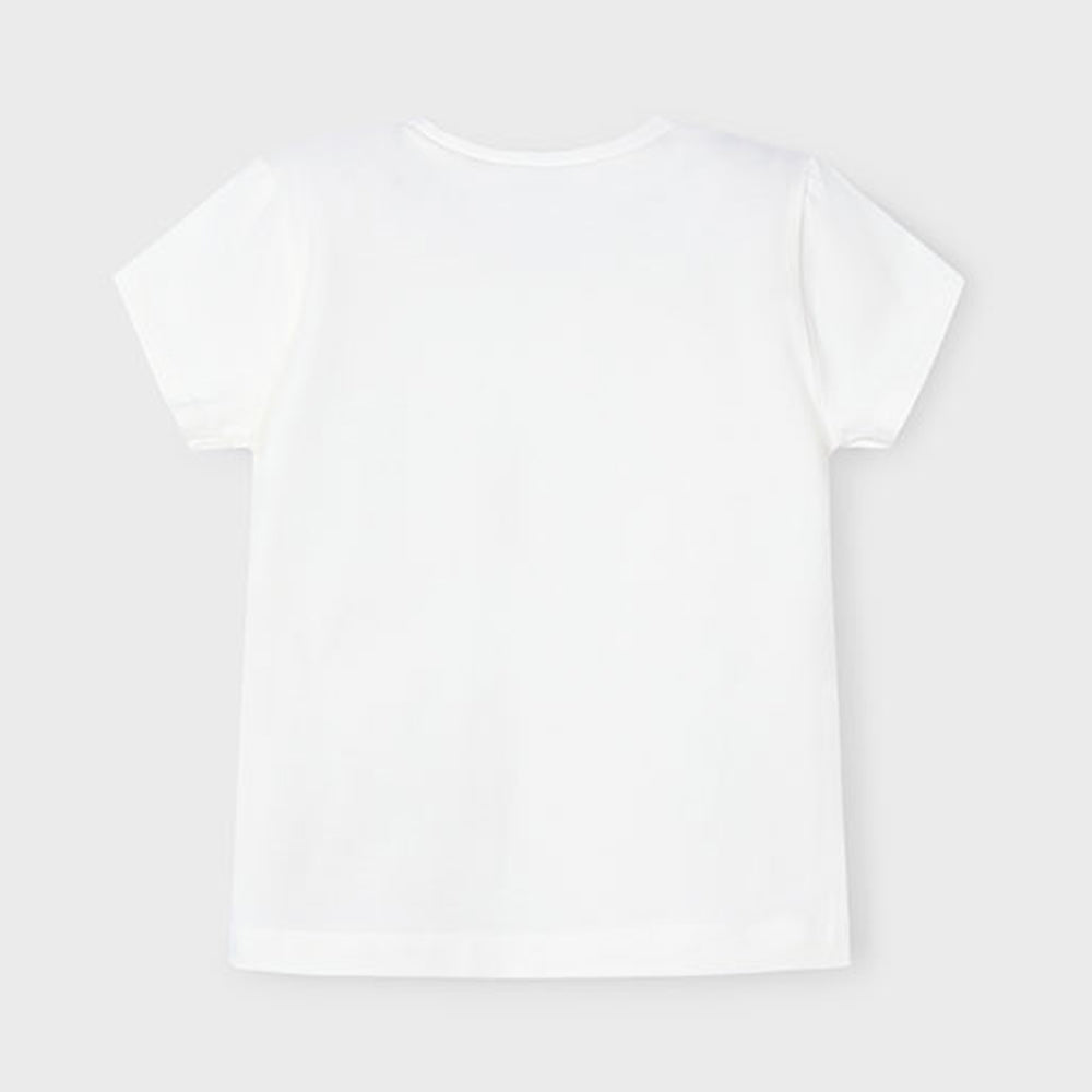 Mayoral Girls Basic S/S T-Shirt Natural 174