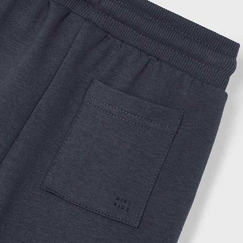 Mayoral Boys Basic Cuffed Fleece Trousers Asphalt 742