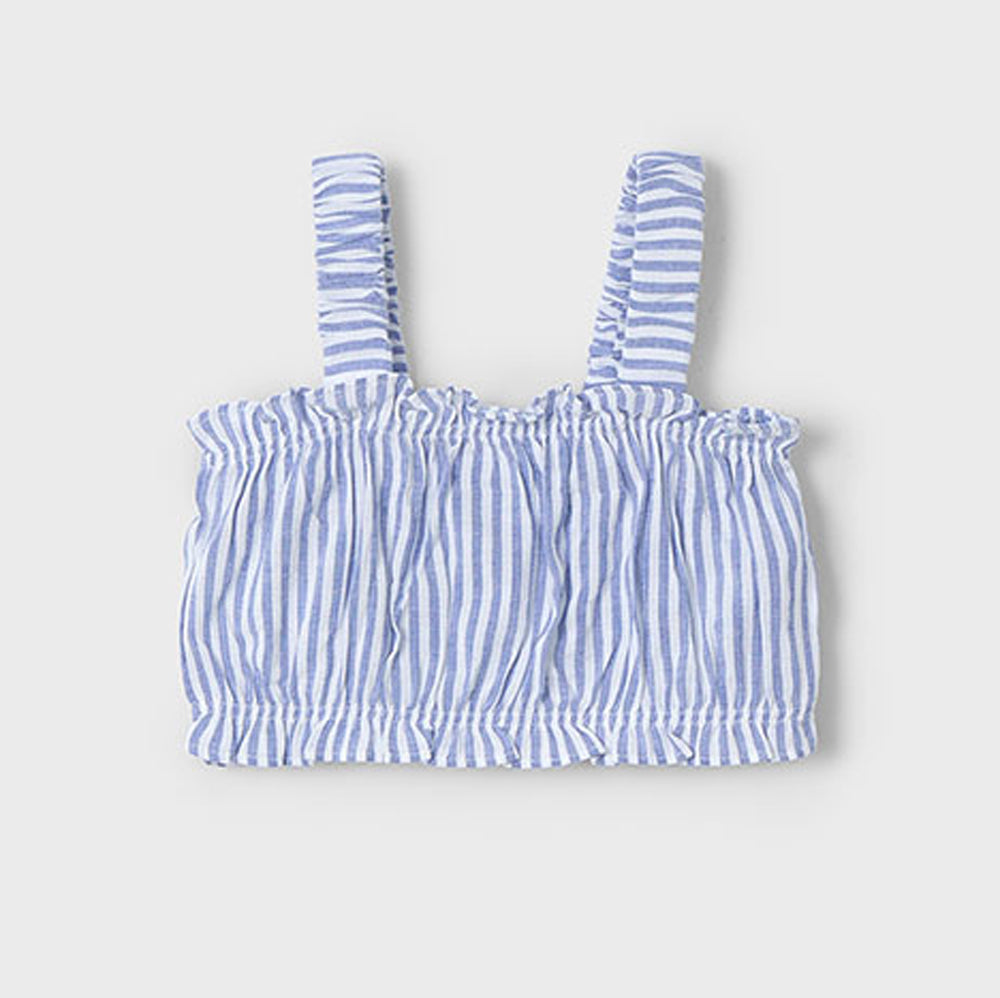 Mayoral Girls 2 Pcs Striped Blouse Indigo 3185