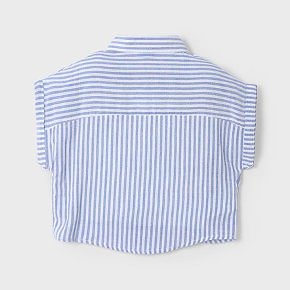 Mayoral Girls 2 Pcs Striped Blouse Indigo 3185