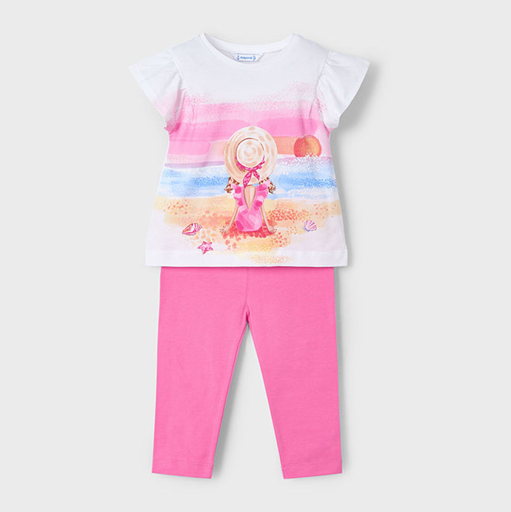 Mayoral Girls Leggings Set Camellia 3711