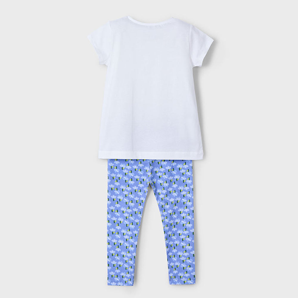 Mayoral Girls Ankle Legging Set Indigo 3713