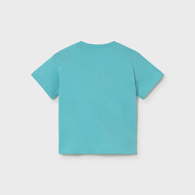 Mayoral Turquoise Basic Short Sleeve T-Shirt 106