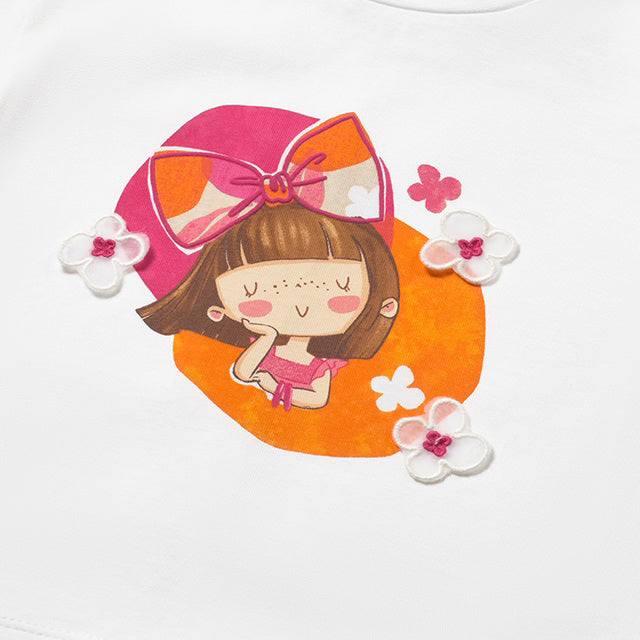 Mayoral White Short Sleeve T-Shirt 1079