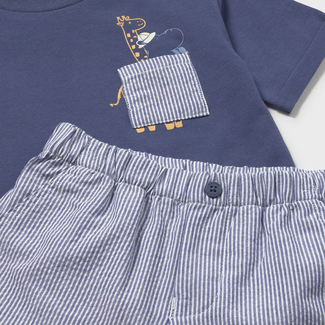 Mayoral Capri blue bermuda set 1228