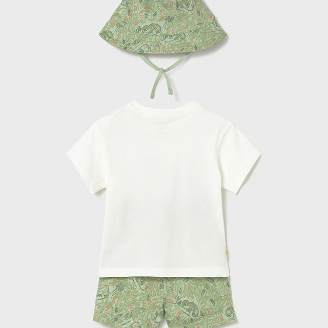 Mayoral matcha Knit set w/ bucket hat 1667