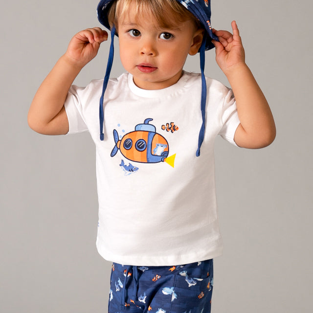 Mayoral Night Knit set w/ bucket hat 1667