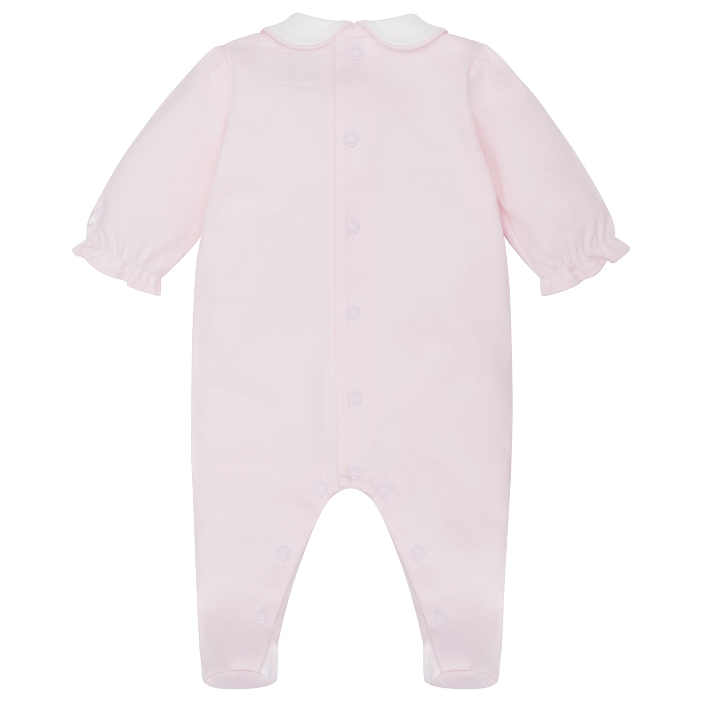 Emile Et Rose Kallie Pink Interlock All In One With Collar, Embroidered Bunnies & Hat 2630PP