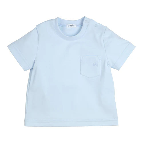 Gymp Boys T-Shirt Aerobic Light Blue/White 353-6377-20