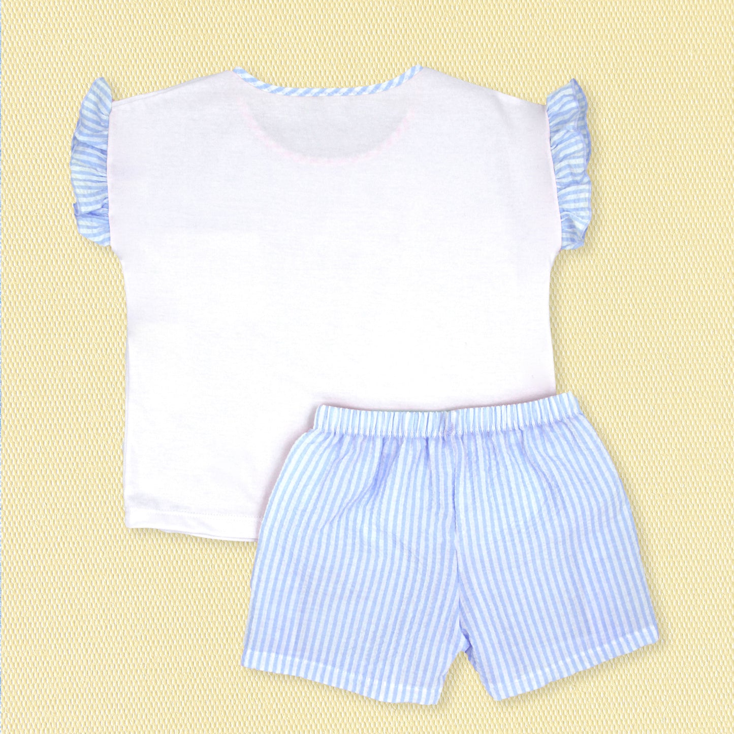 Rapife Girls T-Shirt & Bermuda Sky Blue 4151S26