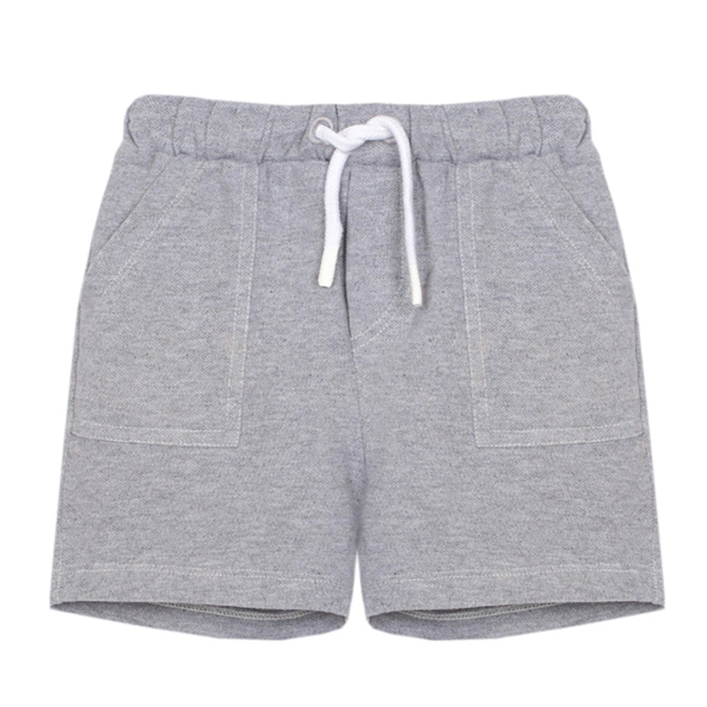 Patachou Baby Boy Shorts - Knit Pale Melange Grey CL4233306PMG