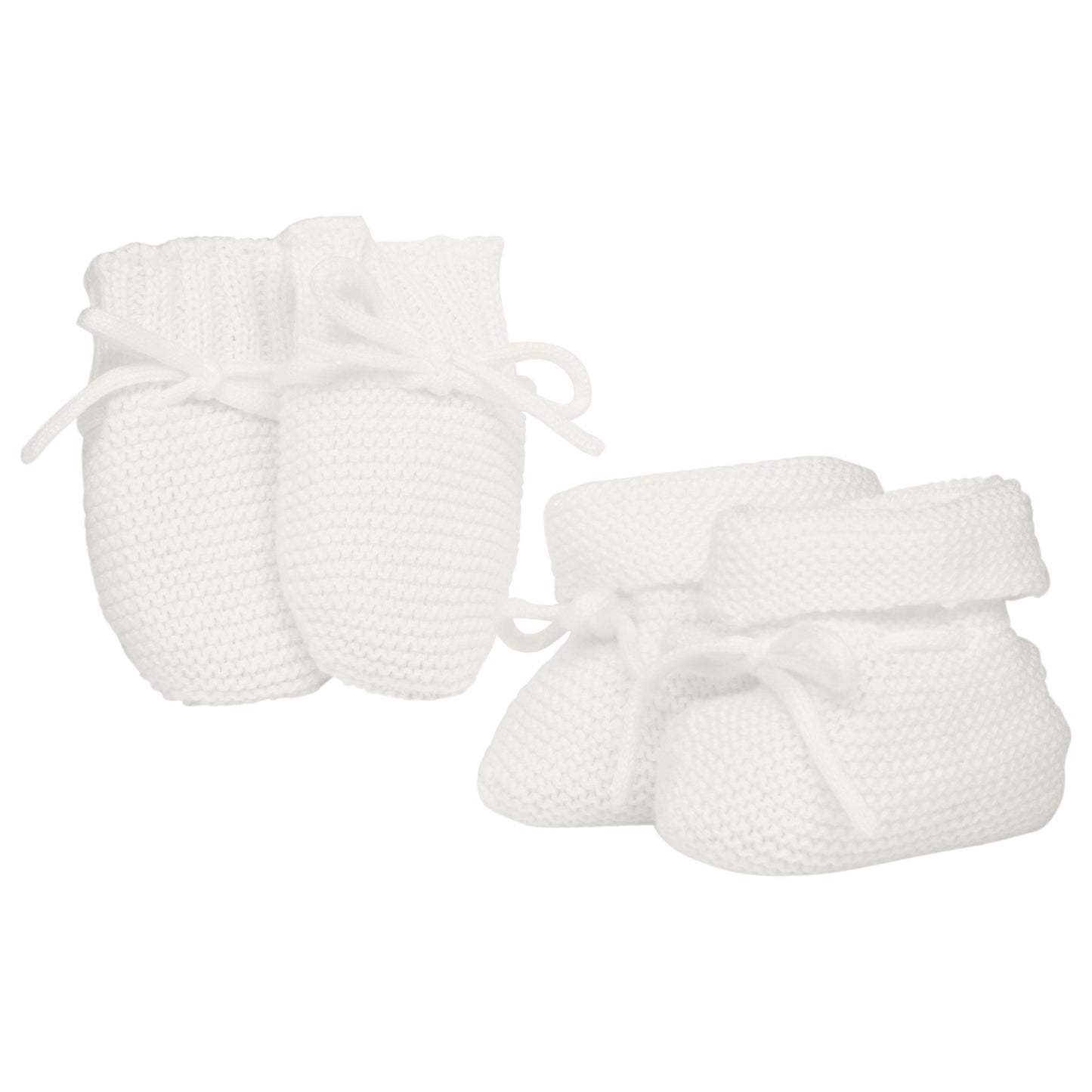 Emile Et Rose Kelsey White Knitted Mitt, Boottee & Toy Set 4240WH