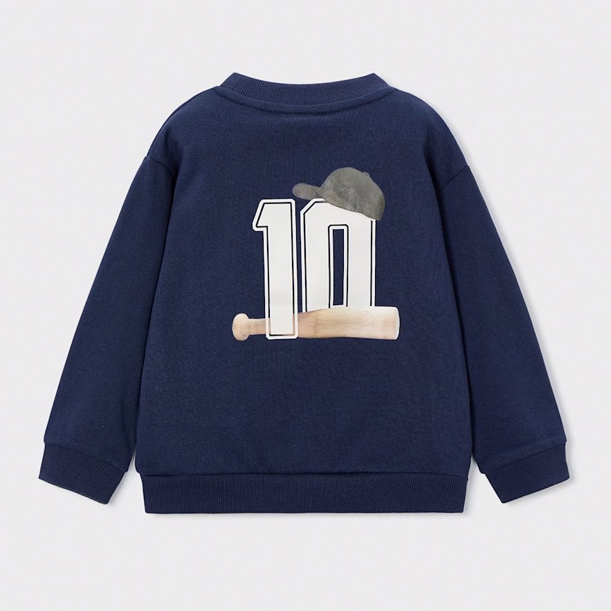 Mayoral back print pullover Blue 4401