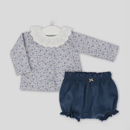Rapife Blouse & Bloomers Blue-52 S 4513W25