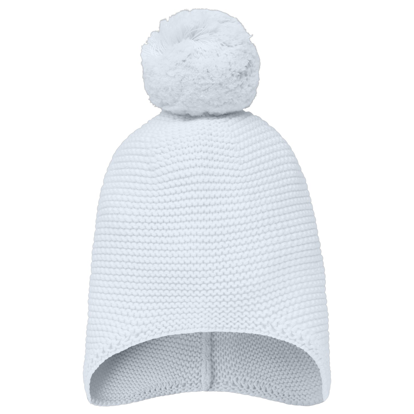 Emile Et Rose Kenton Blue Knitted Hat With Ear Flaps & Pom-Pom 4790PB