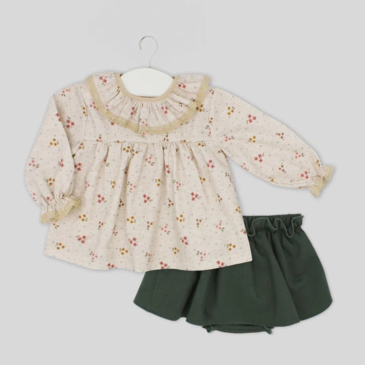 Rapife Blouse & Skirt Green-41 S 4819W25