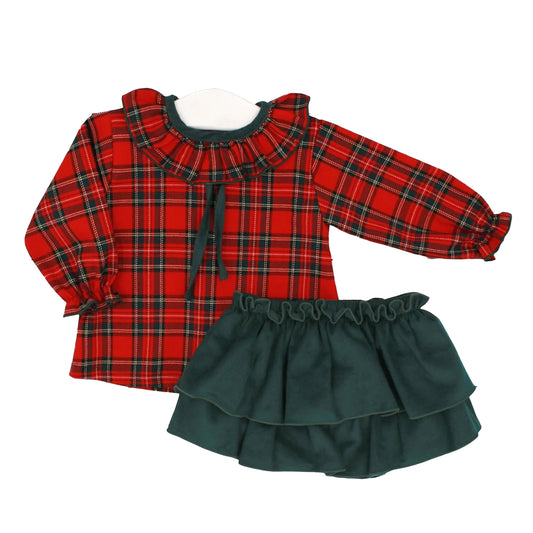 Rapife Blouse & Skirt Red-24 S 5019W25