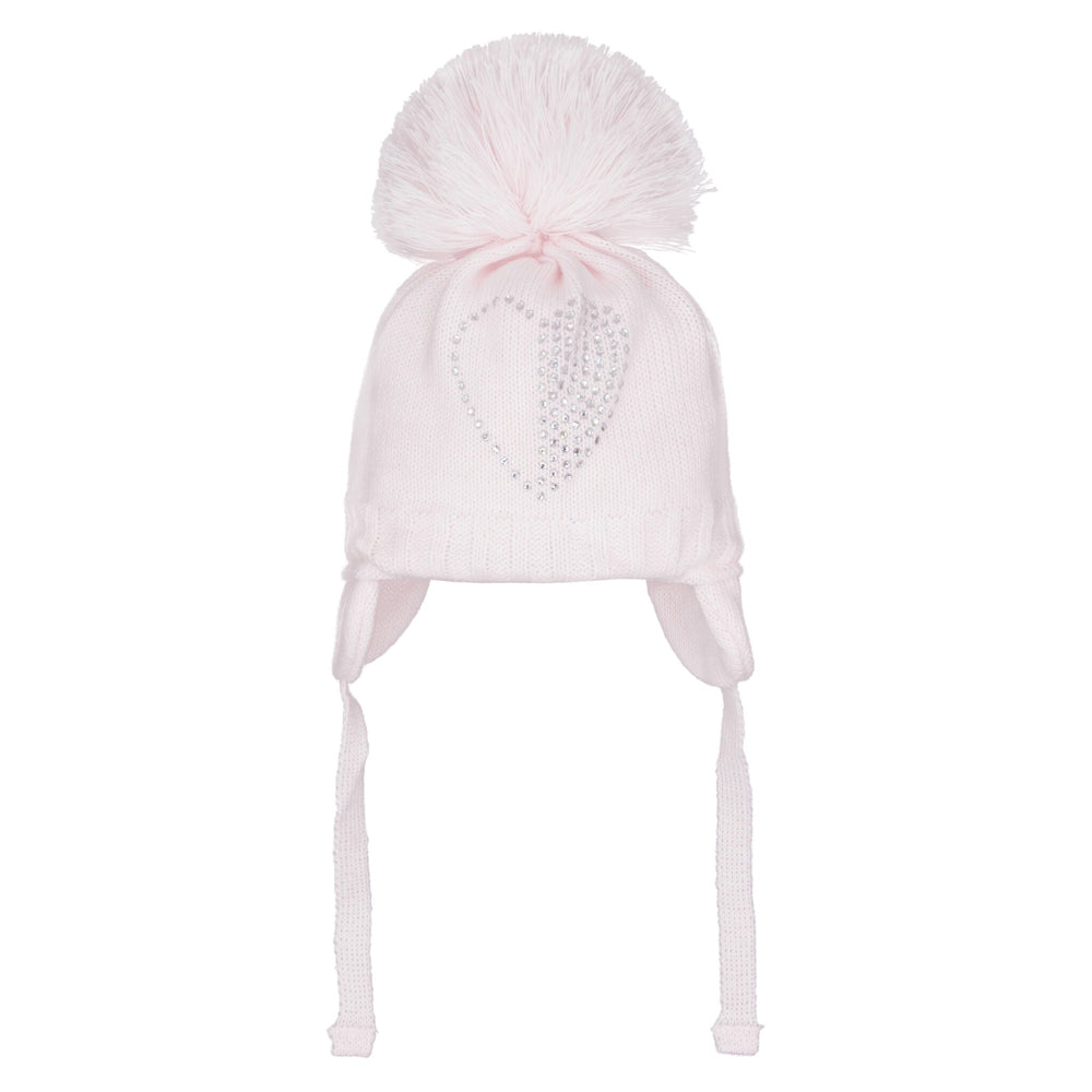 Pastels & Co Anderson Pink Diamonte Heart Motif A-102B