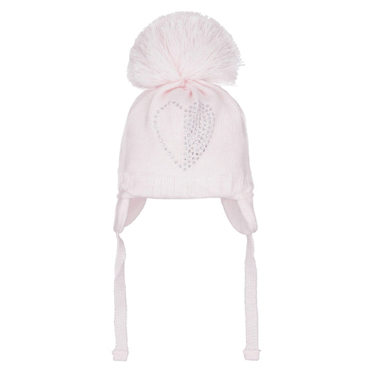 Pastels & Co Anderson Pink Diamonte Heart Motif A-102B