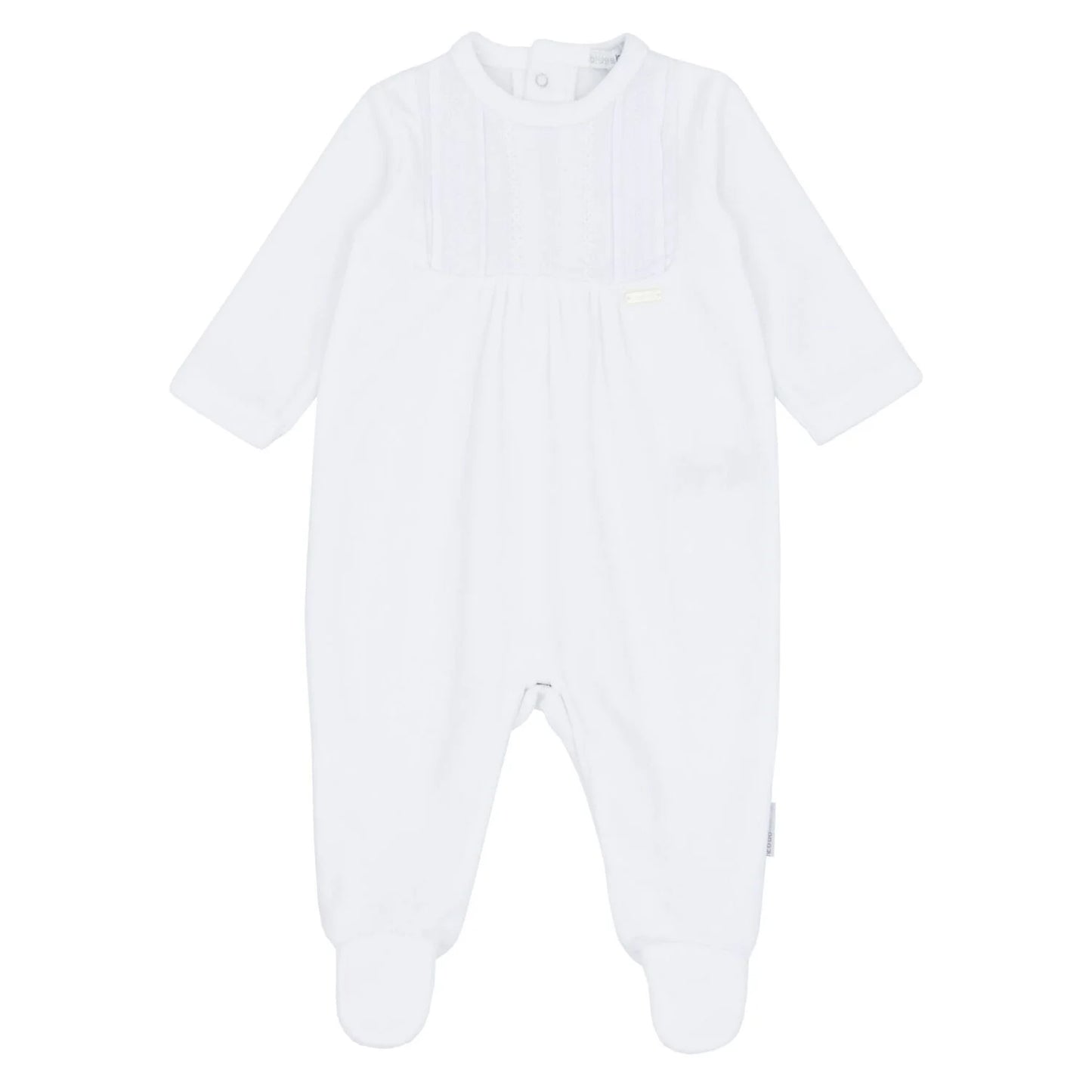 blues baby Winterswijk White Velour All In One BB2073