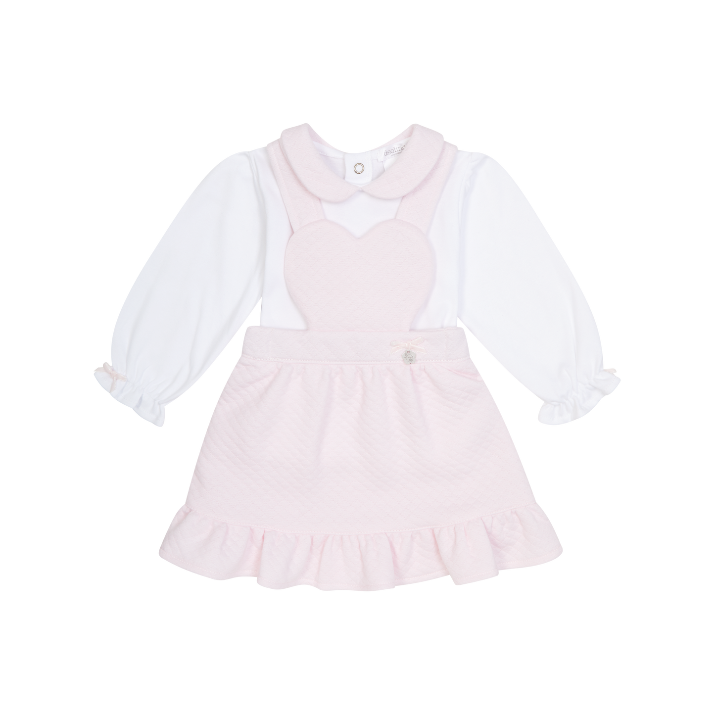Deolinda Hearts & Stars Baby Pink Skirt+Top Dbi25714