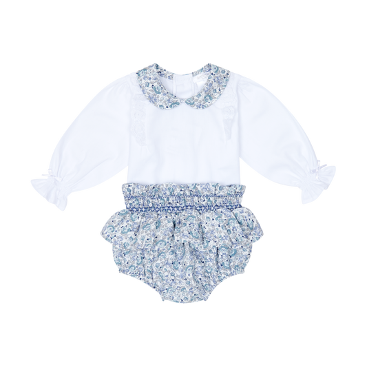 Deolinda Noche White/Floral 2 Pieces Set Dbi25720