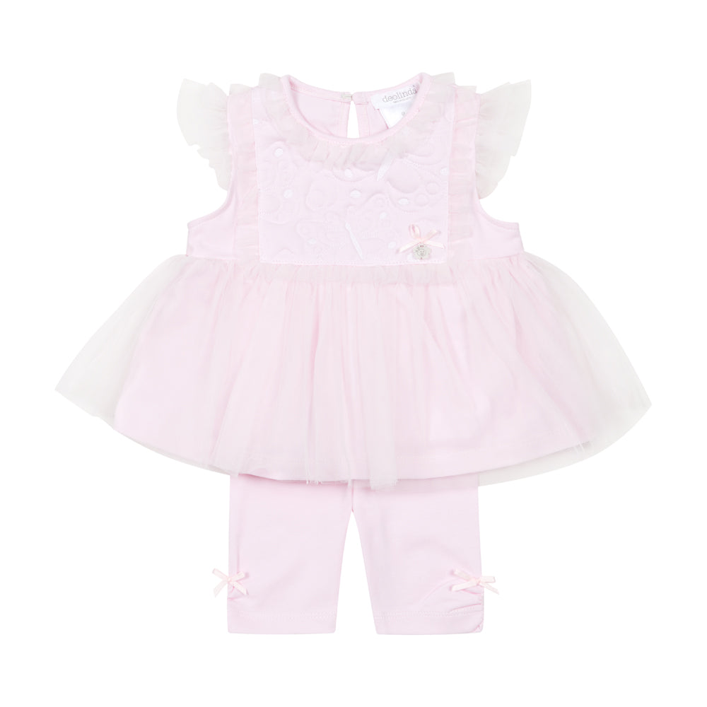 Deolinda Girls Amore Pink Legging Set Dbv26712
