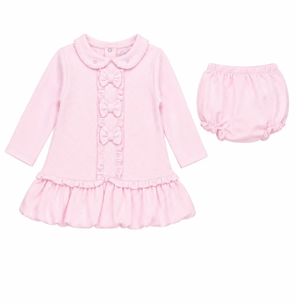 Pastels & Co Girls Amelia Pinafore Dress and Pants Pink PA-30-02B