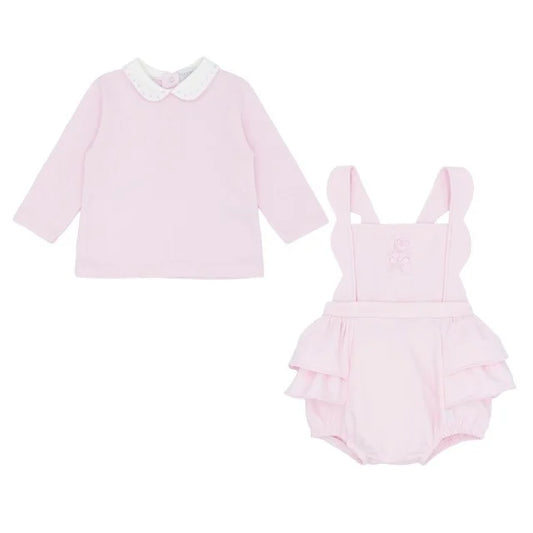 Pastels & Co Amilia Too Cute Two Piece Romper Pink Pa-309C
