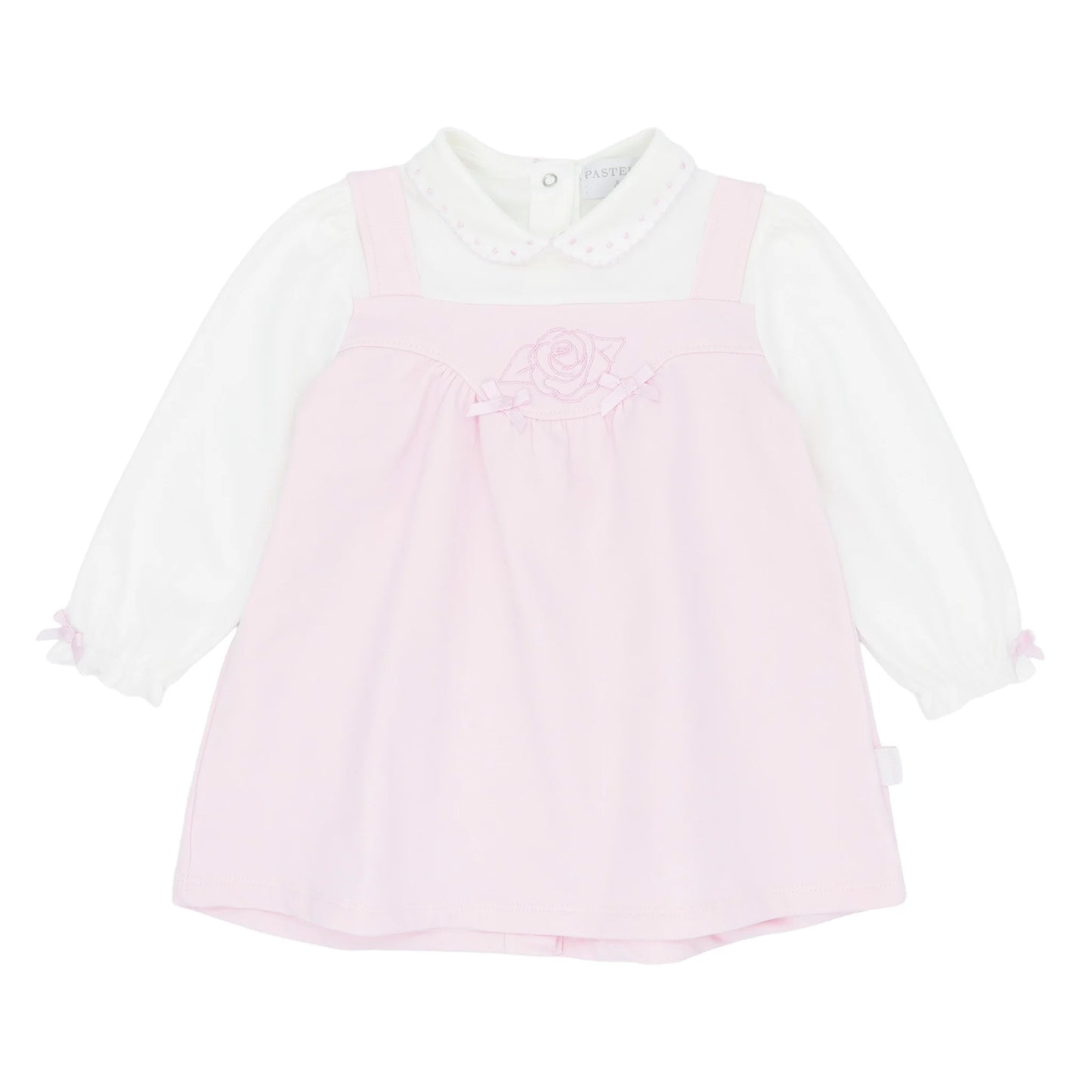 Pastels & Co Elspeth Too Cute Pinafore Dress Pink Pa-309E