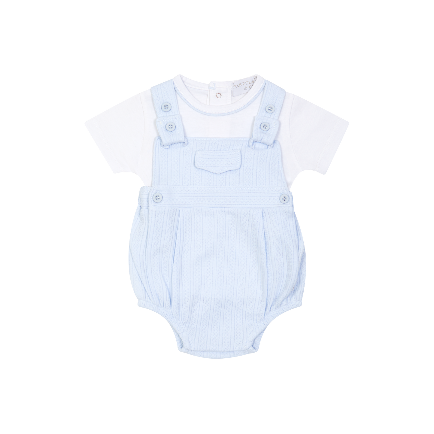 Pastels & Co Dungaree Set Blue 806BB