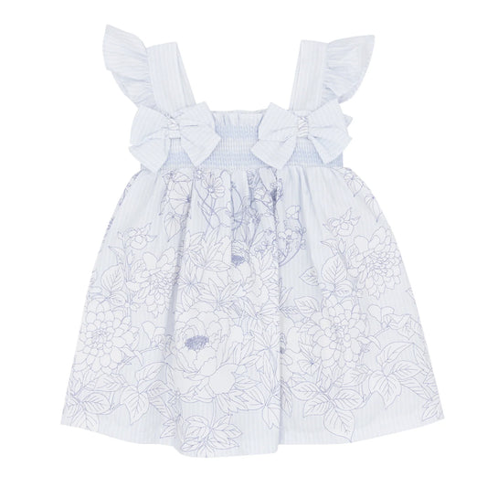 Pastels & Co Leah Blue Blooming Beautiful Sun Dress Pa-202P-C
