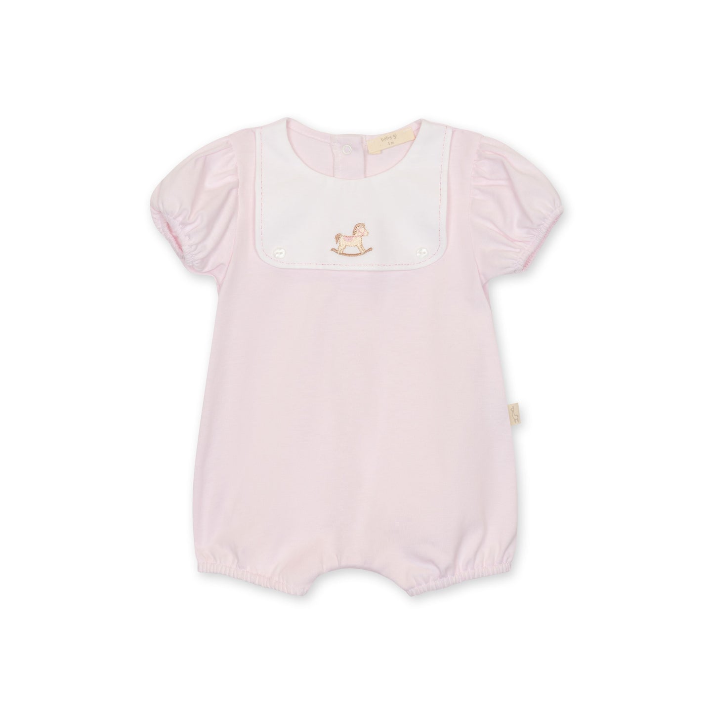 Baby Gi Girls Rocking Horse Romper Pink RH46G