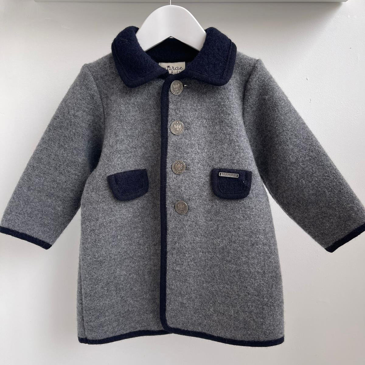 Marae Medium Grey/Navy Coat 3326 1201-1229
