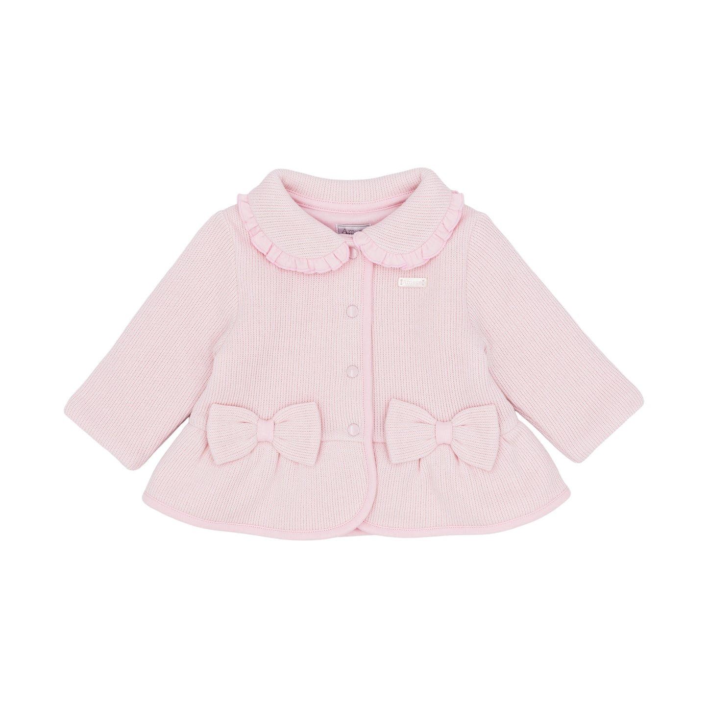 Amore Girls Knitted Jacket Pink AM0127 - front