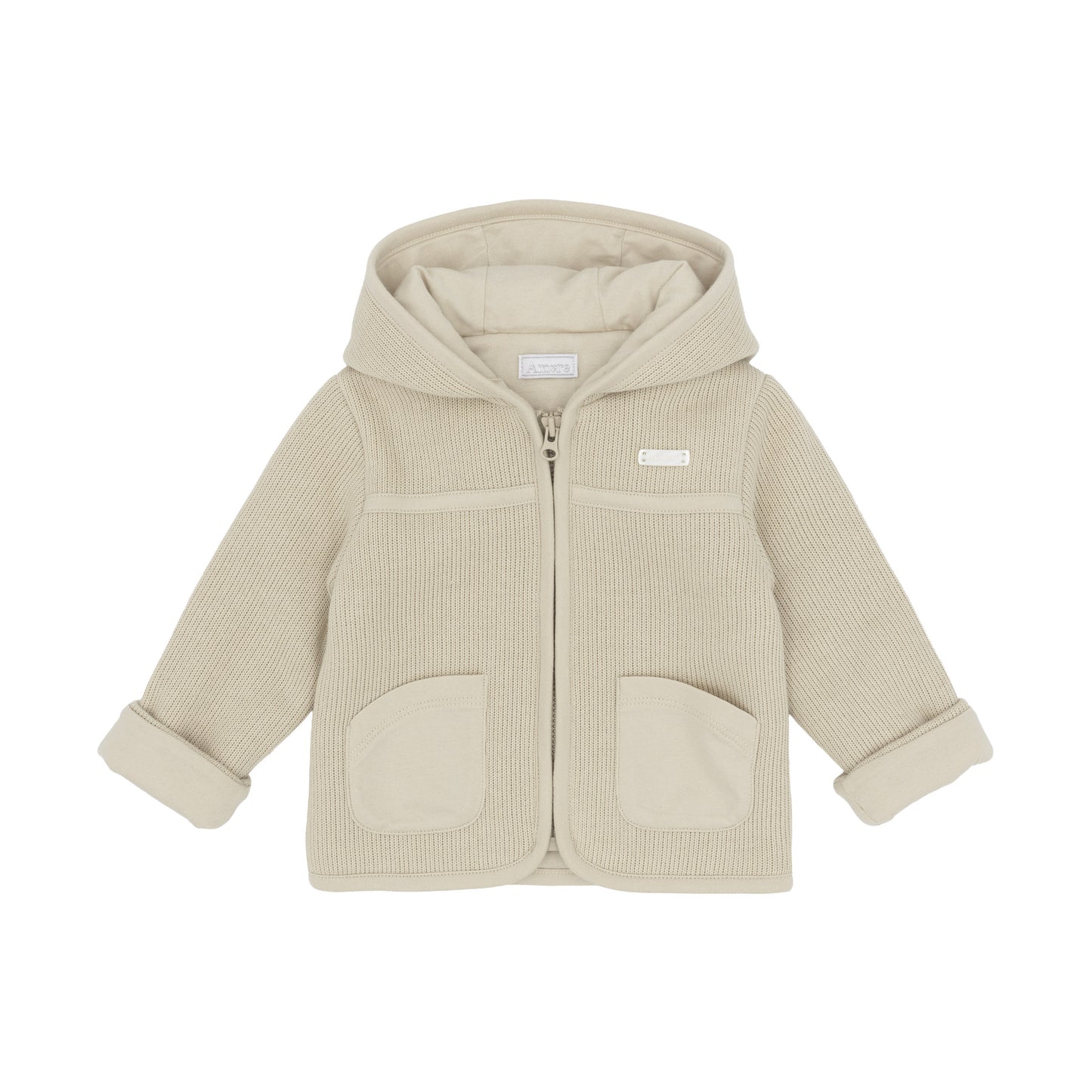 Amore Boys Knitted Jacket Beige AM0130 - front