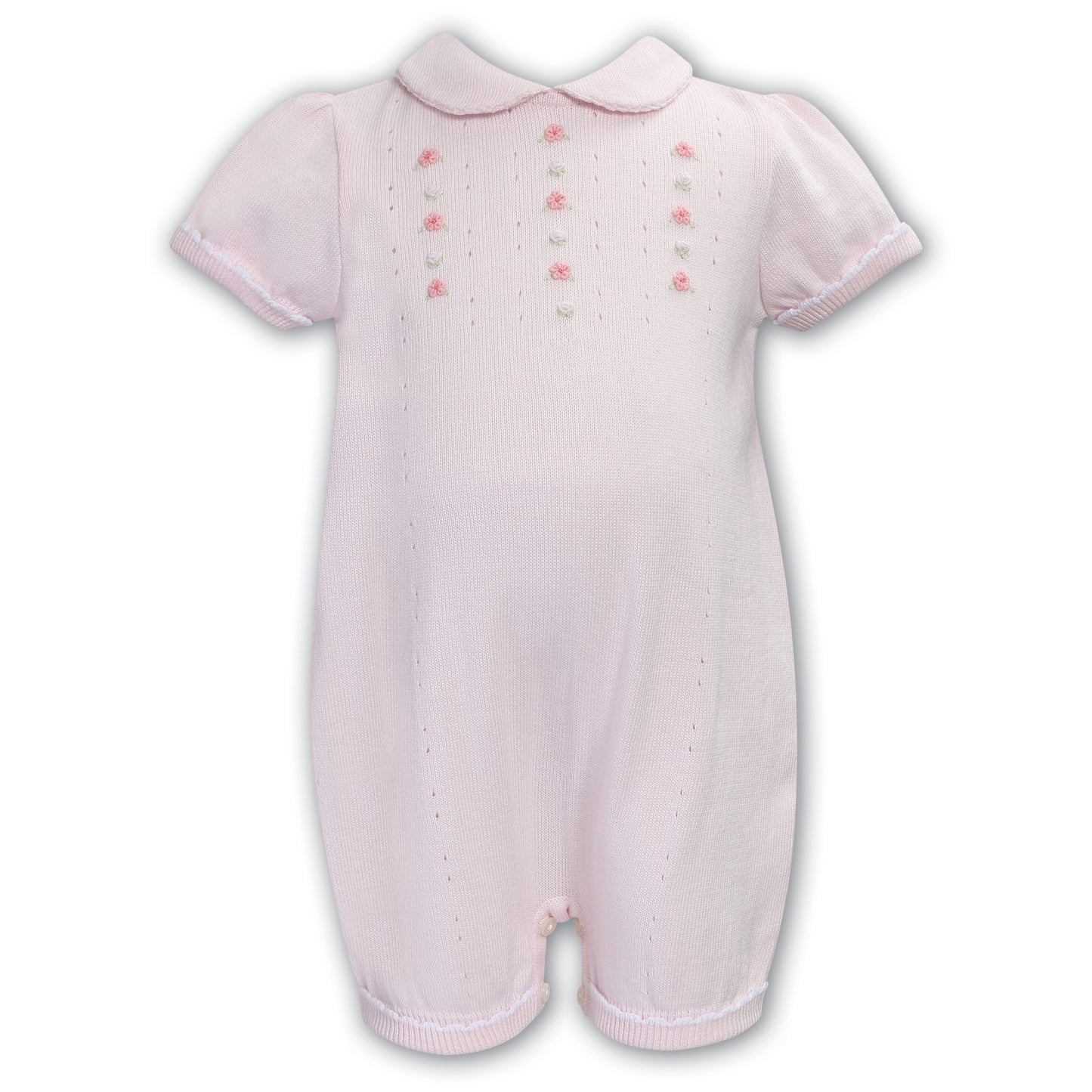 Sarah Louise Girls Pink/White All in One 008243