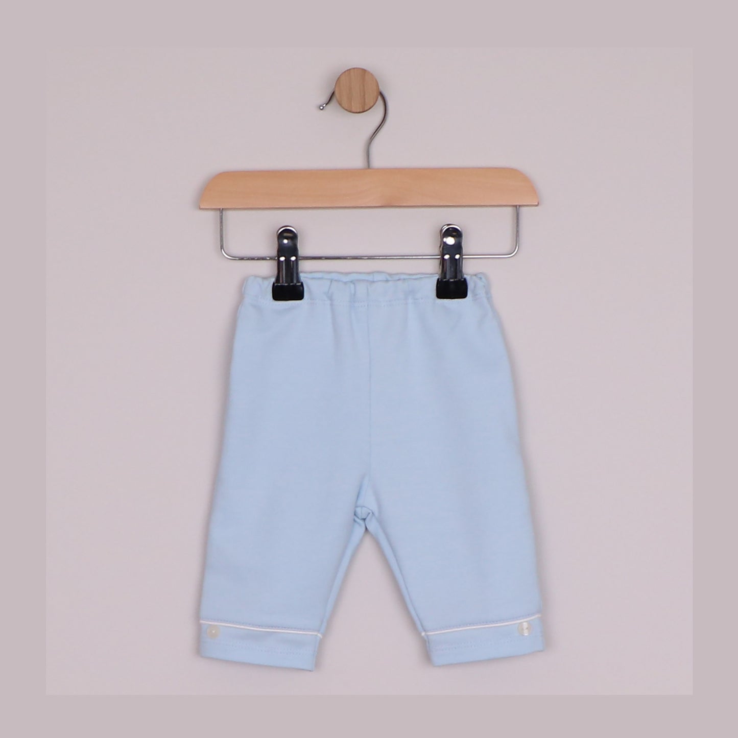 Emile et Rose Boys Mitchell 2 Piece, Pleated Inset Yoke Panel Top & Trousers Pale Blue 6522PB – additional d