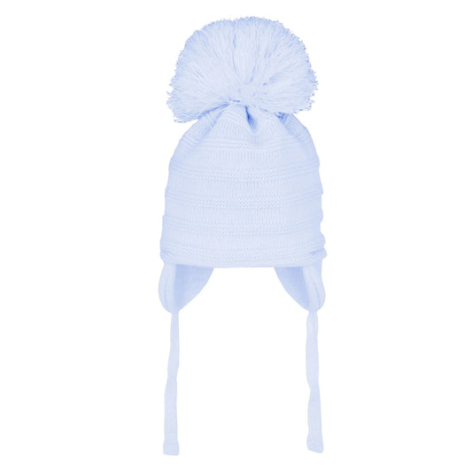 Pastels & Co Kendall Blue Single Pom Pom Nordic Hat T02C